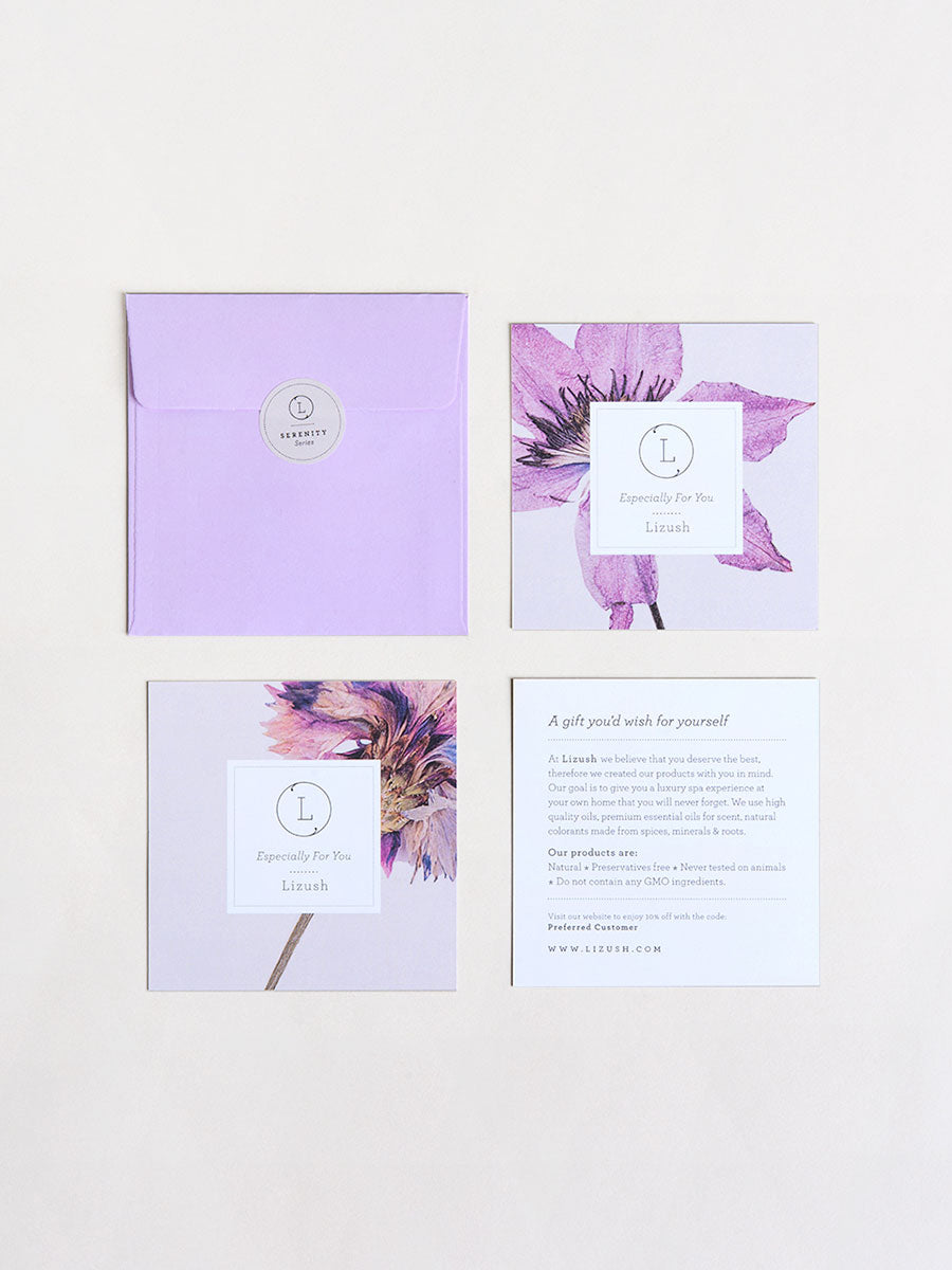 Bath Bomb and Shower Steamer Lizush Allhi Natural Lavender Gift Box with - bath & body productsq¹m